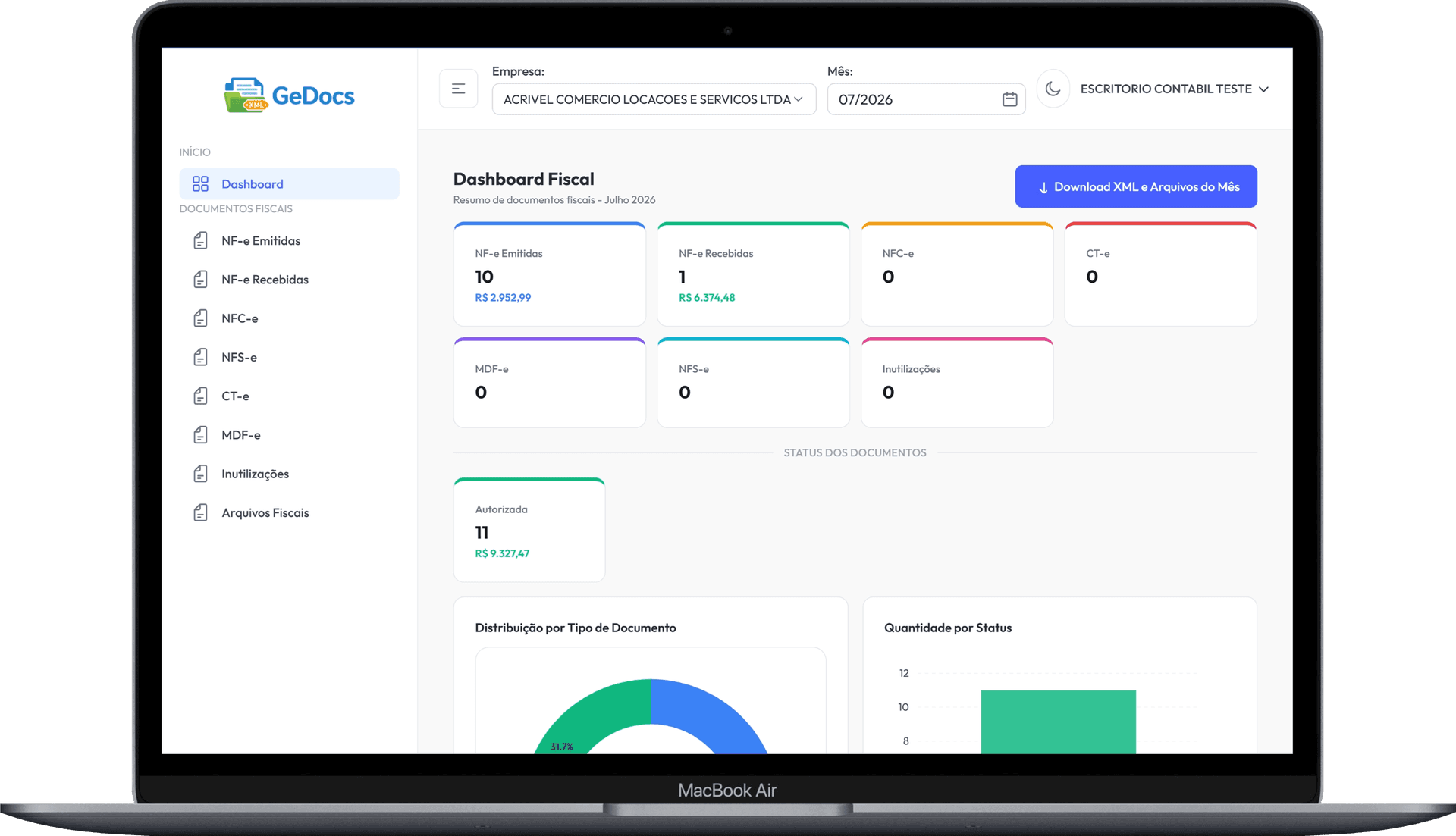 GeDocs integrando ERP e portal de documentos fiscais